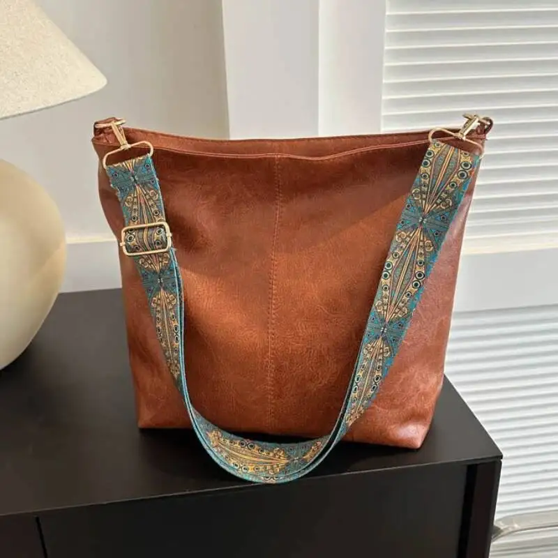 2025 جديد خمر بسيط حقائب كتف عادية المرأة Y2k الجمالية كل مباراة حقيبة تحت الإبط الشارع الشهير العصرية موضة حمل الحقائب #3