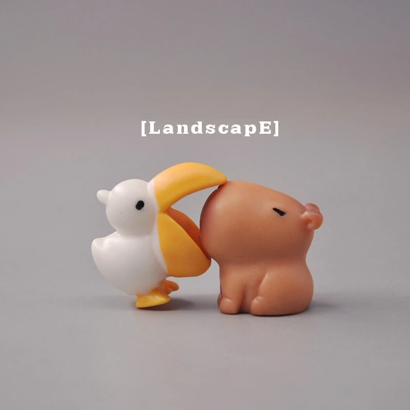 

Capybara Pufferfish Miniature Landscape Set DIY Resin Model Scene Craft Cute Animal Desk Decor for Relaxation and Stress Relief​