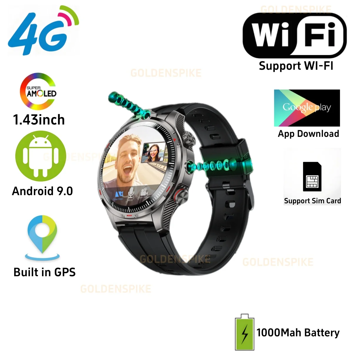 Lw12 Смарт-часы Android 9.0 4g Sim 1