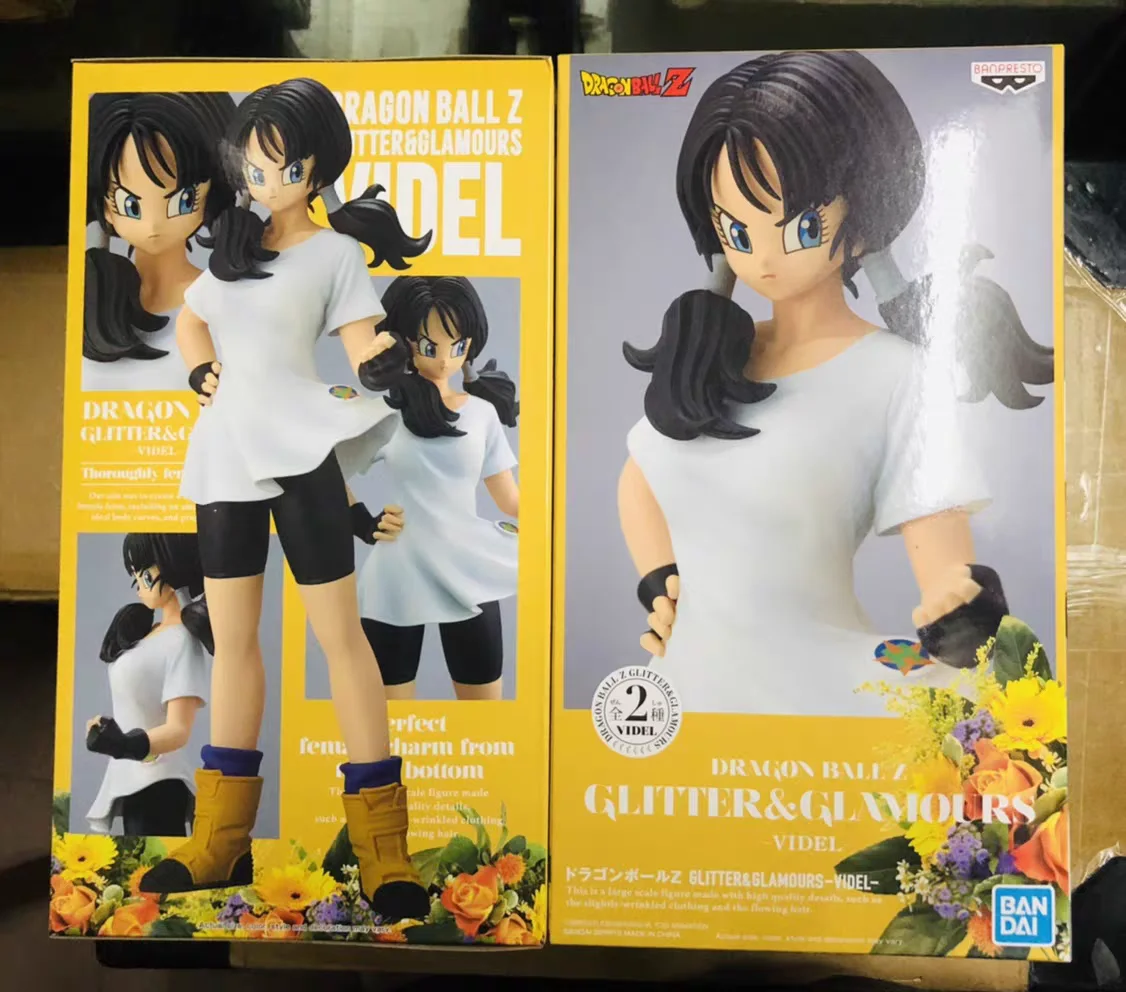 100% オリジナル本物のバンプレストドラゴンボール Z グリッター & グラマー 25 センチメートルビーデル装飾品人形アニメフィギュア模型玩具アニメシリーズ