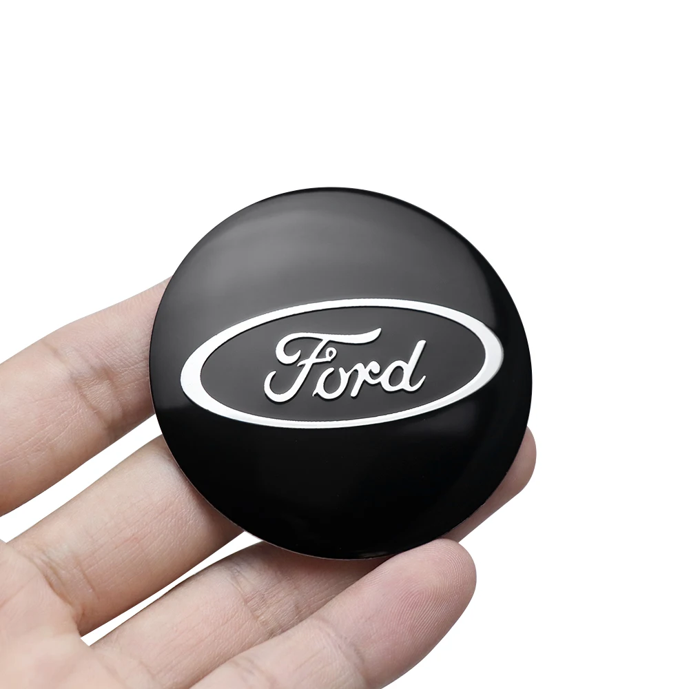 60MM Car Wheel Center Hub Cap Rim Cover Logo Decal For Ford ST Fiesta Focus Mk2 3 4 Edition Mondeo Fusion FOOSE Mustang Decor