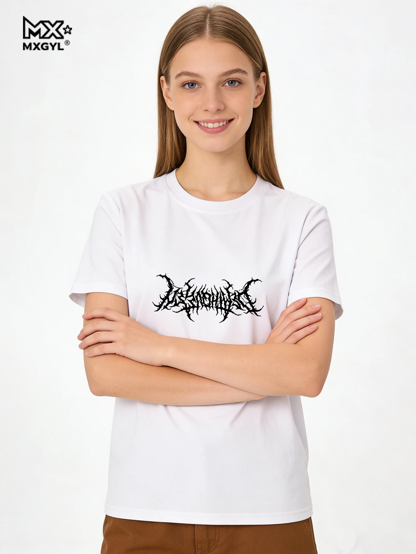 

Модная женская футболка в стиле панк с принтом, спортивная уличная одежда в стиле Харадзюку, свободная повседневная футболка в стиле хип-хоп, летний топ для пар