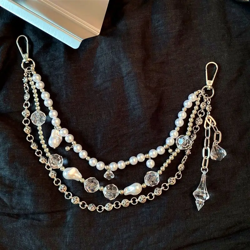 Retro Fashion Versatile Bag Chain Accessories Chain Bag Strap Accessory Punk-Style Multi-Layer Chain Pendant Women's New Style