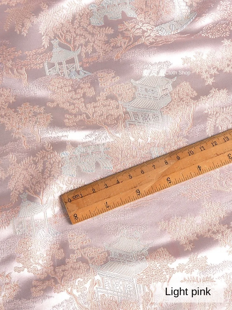 Jacquard Fabric Imitating Song Brocade Vest Fashion Chinese Style Clothing Diy Material Wholesale Cloth for By The Meter