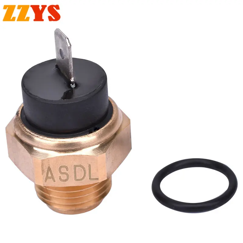 M16 / 16mm Motorcycle Single Water Tank Temperature Sensor Temperature Control Switch Radiator Cooling Fan Thermo Sensor