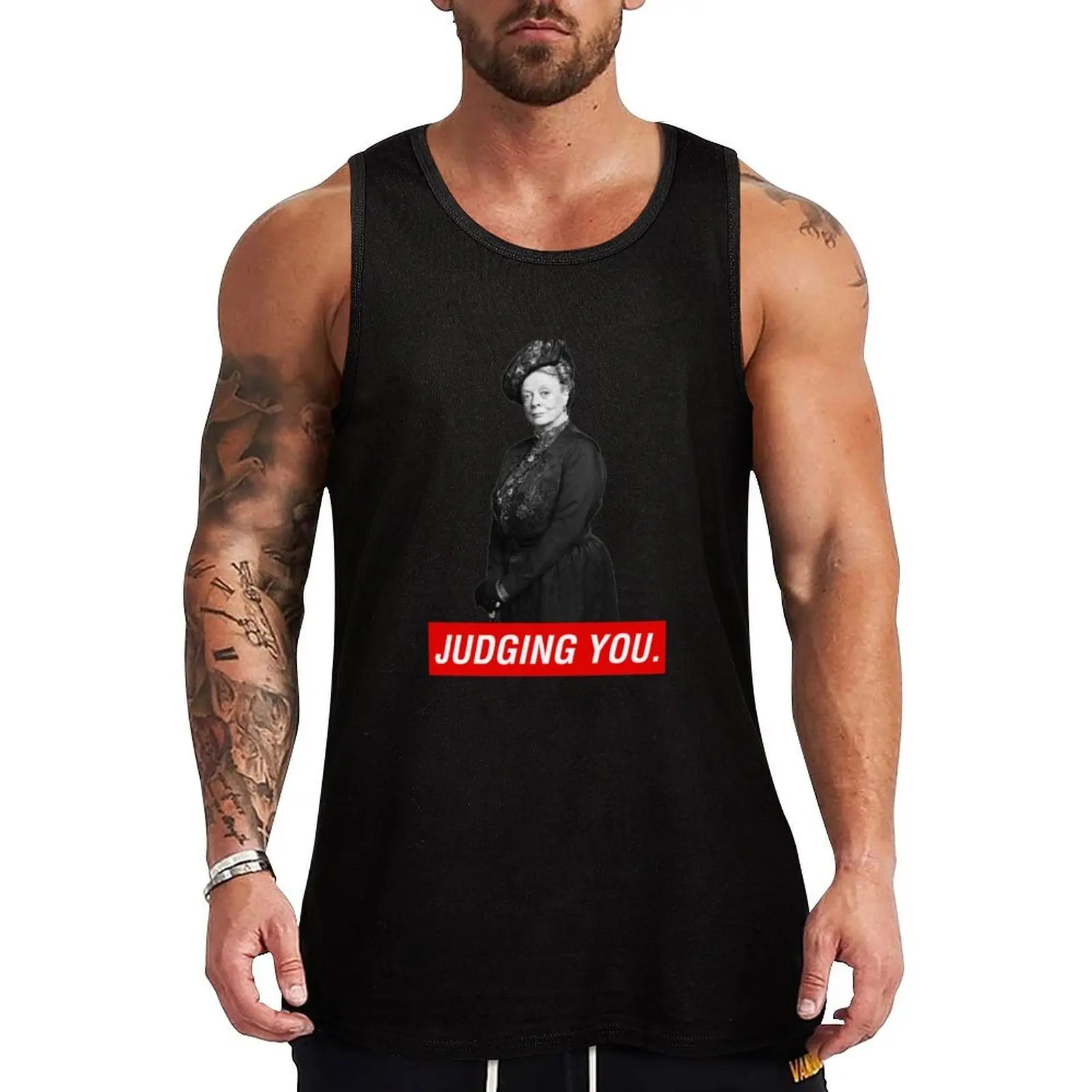 

JUDGING YOU Tank Top anime top summer 2025 gym clothes for man clothes for men