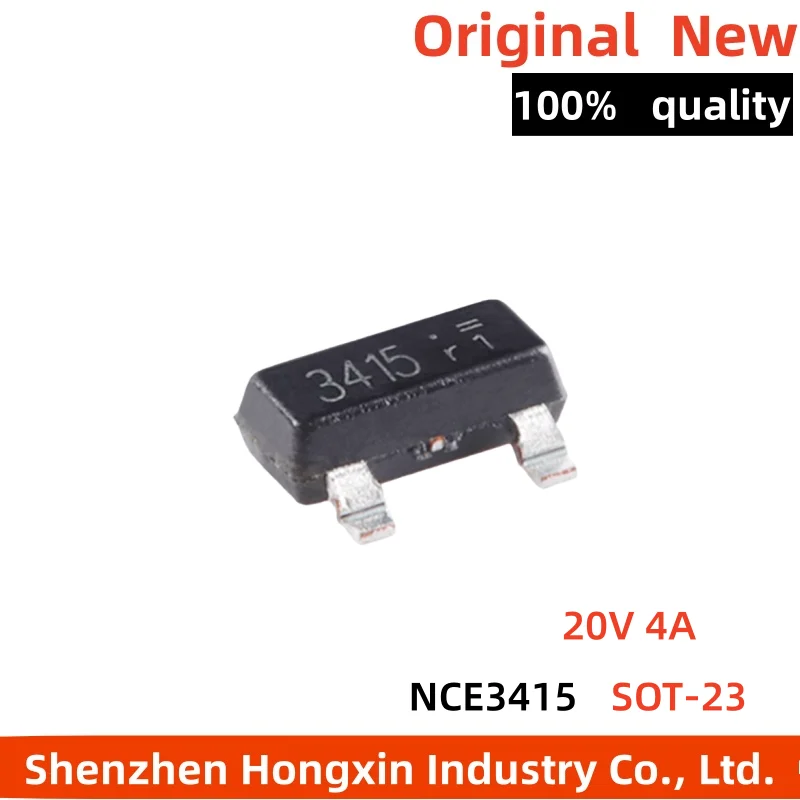 

100 pieces of NCE3415 SOT-23 P-channel 20V 4A Enhancement-mode Power MOSFET