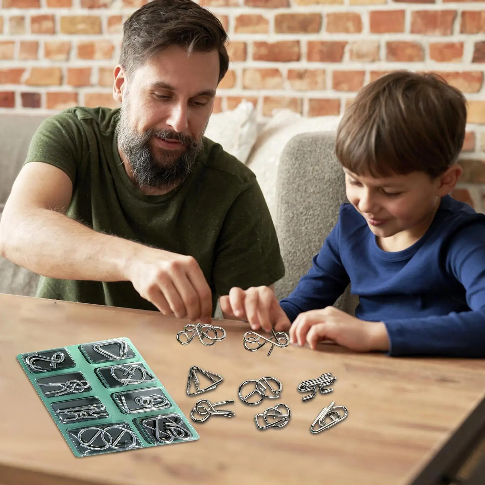 

Metal Wire Puzzles Wire Ring Lock And Unlock Game Iron Link Unlock Interlock Game For Home Party Birthday Adults Teens Kids