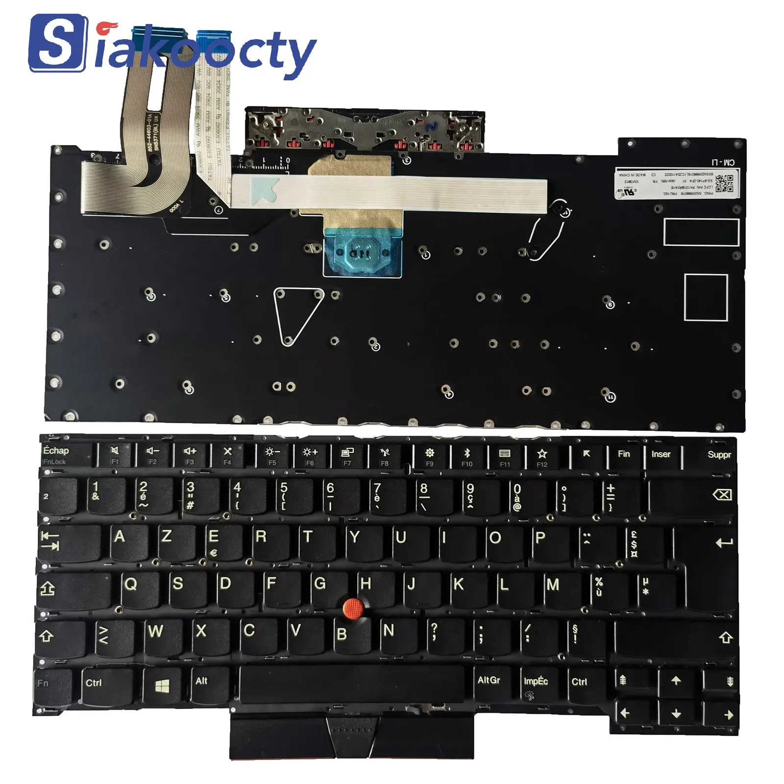 

FR Wholesale laptop internal keyboard for Lenovo ThinkPad T490S T495S P1 X1 Extreme Gen1 Gen2 Clavier