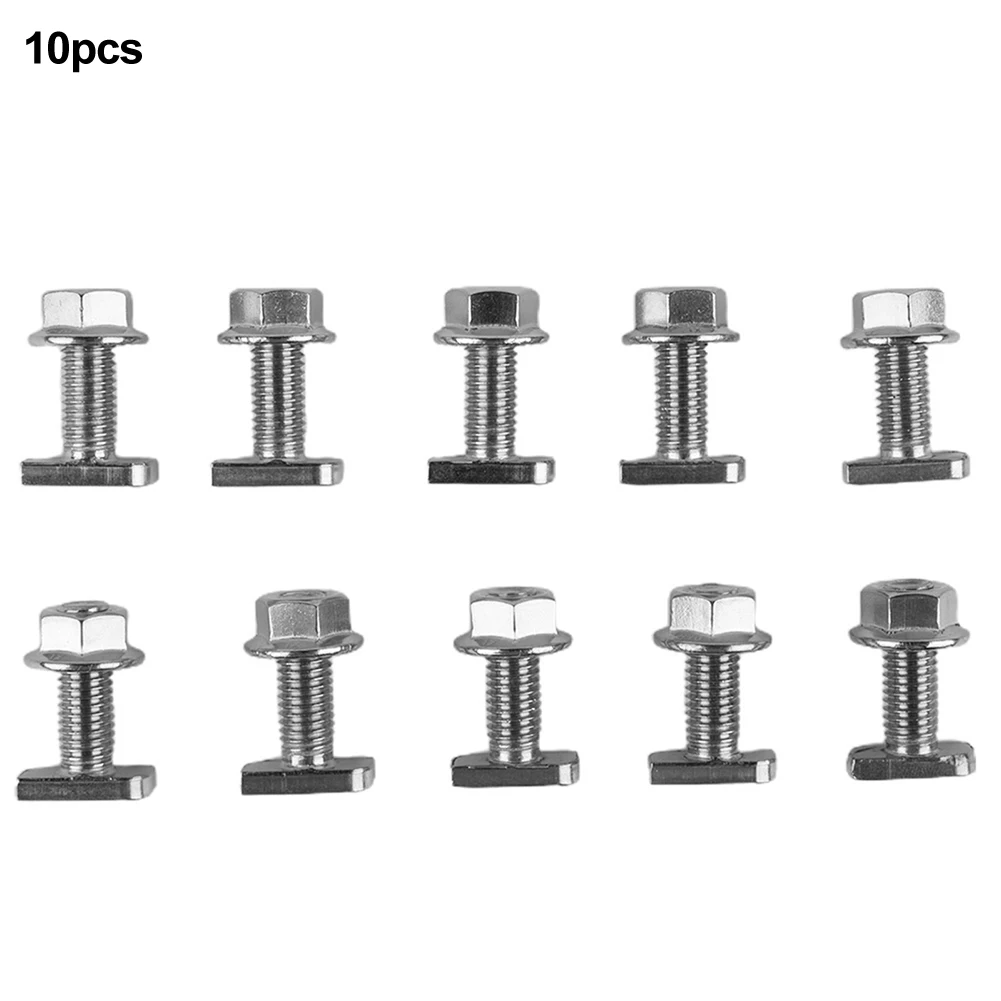 Secure T Type Screw & Flange Nut Set 10pcs 304 Stainless Steel for Photovoltaic Module Various Specifications Available