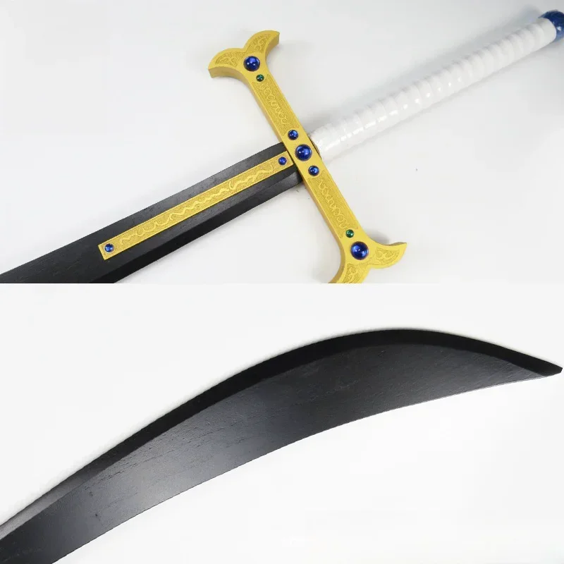 Large Dracule Mihawk Katana Eagle Sword Wooden Ninja Knife Anime Cosplay Prop Real Full Size Japanese Katana Samurai Sabre Toy