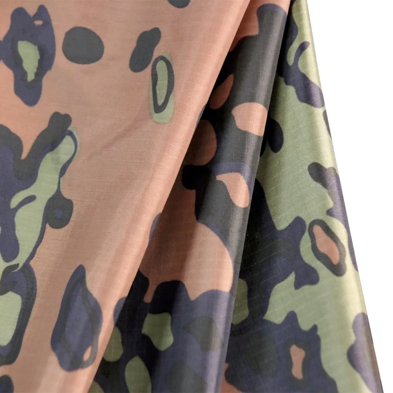 210T German Spring Summer Oak Leaf Camouflage Fabric Taffeta Ripstop Cloth Waterproof Raincoat Tent Down Jack DIY