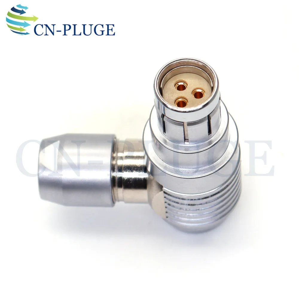 Phantom Flex 4K High-Speed Camera Power Plug Right Angle Fischer 2F 3-Pin Female Connector