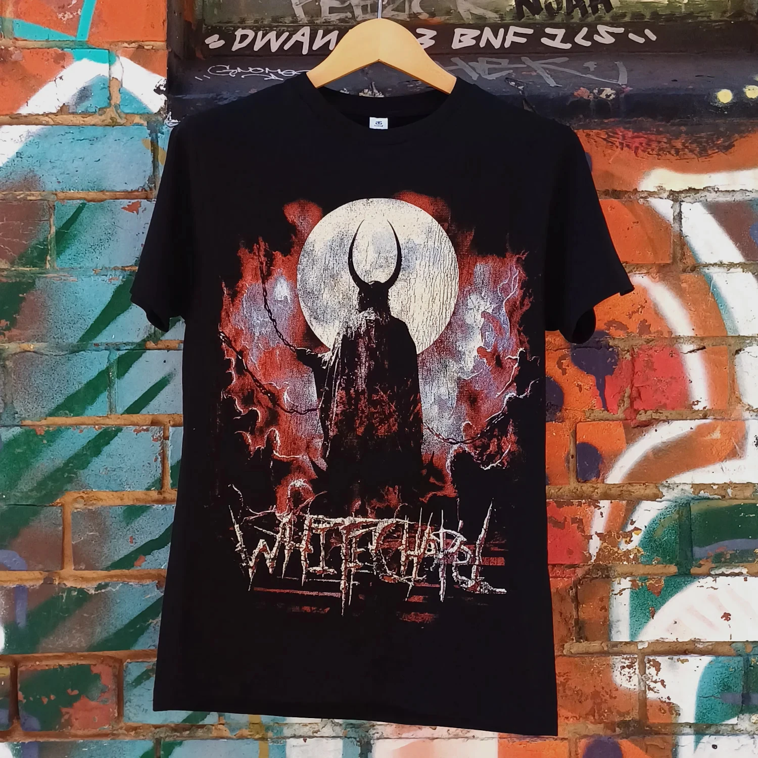 Hot Limited ‌Whitechapel Band Letter Graphic Mens Womens Cotton TShirt Streetwear Vintage Fashion Unisex Summer Casual Tee