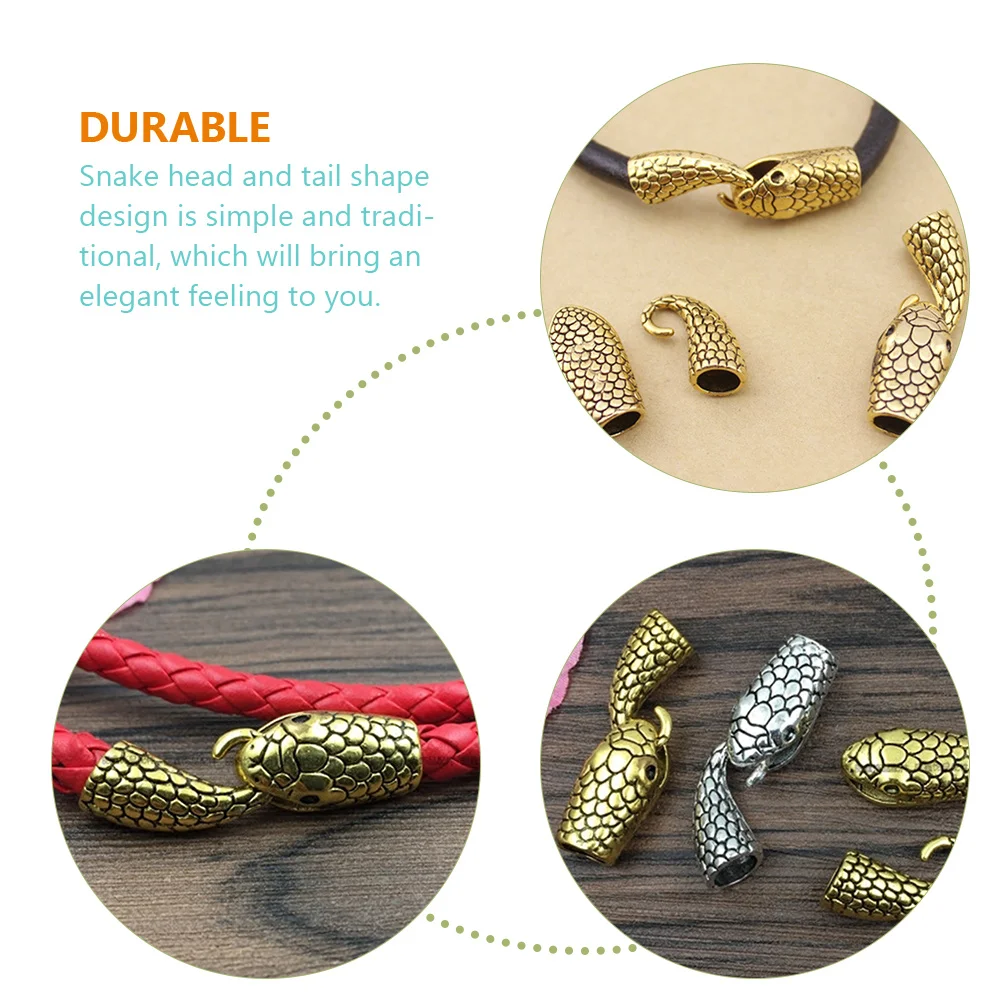 

Snake Head Buckle Alloy Jewelry Clasps High Quality Durable Necklace Bracelet Closures Beads Making Supplies