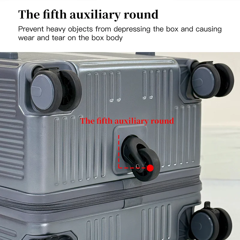 LEE Bagaglio a rotelle con cerniera di grande capacità con manico largo e sistema a 5 ruote - Ideale per i viaggi internazionali