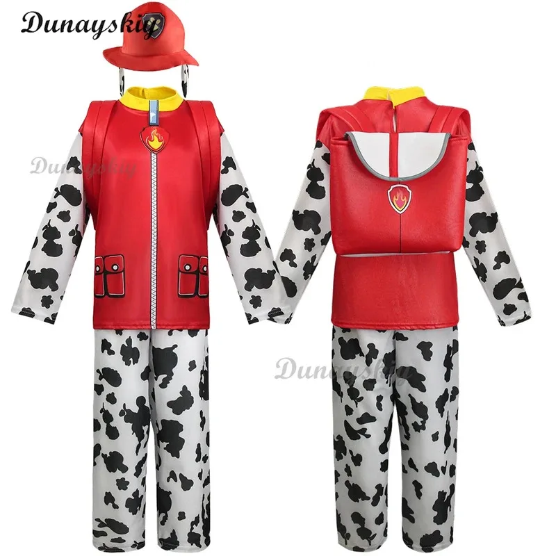 

asdh8@Anime Ryder Cosplay Costume Vest Waistcoat Boys Marshall Chase Halloween Carnival Birthday Party Fancy Suit CustomizedCOS