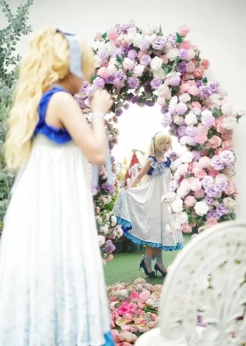 

Anime Princess Cosplay Dress, Women Coronation Gown Dance Practice Outfit