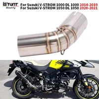 Silenciador de Escape para motocicleta, tubo de enlace medio para Suzuki V Strom 1000 2014 - 2019 Vstrom 1050 2020-2021 DL 1000 Vstrom, DL1000