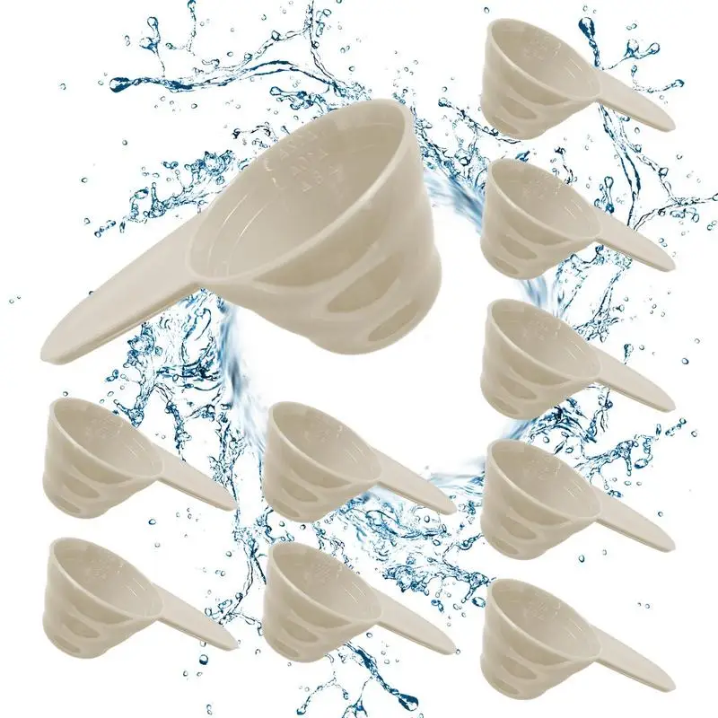 Measuring Spoon Scale Small Spoon Colander Household Deep Container Scoop Tableware Spoon Long Handle Scoops New Kitchen Utensil