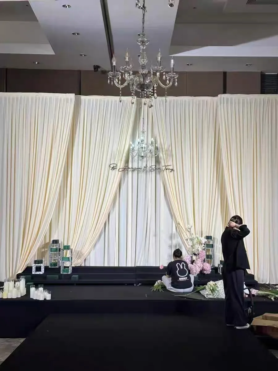 

6,5 футов/10 футов роскошный качественный матовый лайкра свадебный фон для мероприятия, вечеринки, банкета, шторы, занавеска, декор для сцены отеля