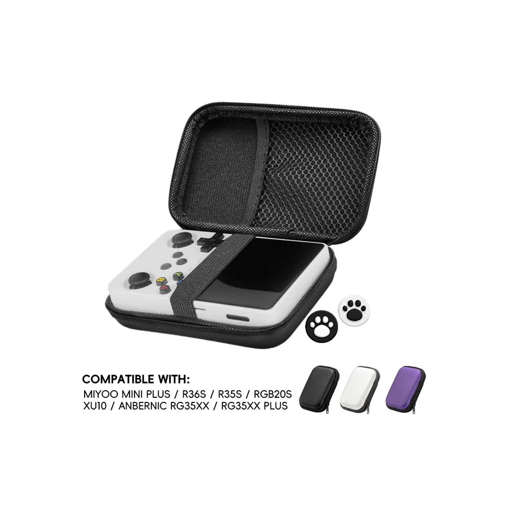 EVA 휴대용 하드 쉘 가방, 휴대용 미니 게임 콘솔 보호 가방, 보관 가방, 충격 방지 보호 케이스, R35S, R36S