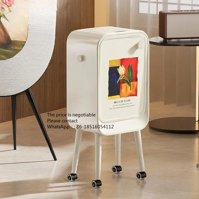 

Интеллектуальная индукционная мусорная корзина для дома, большая вместимость, гостиная, кухня, высокое значение, с колесом