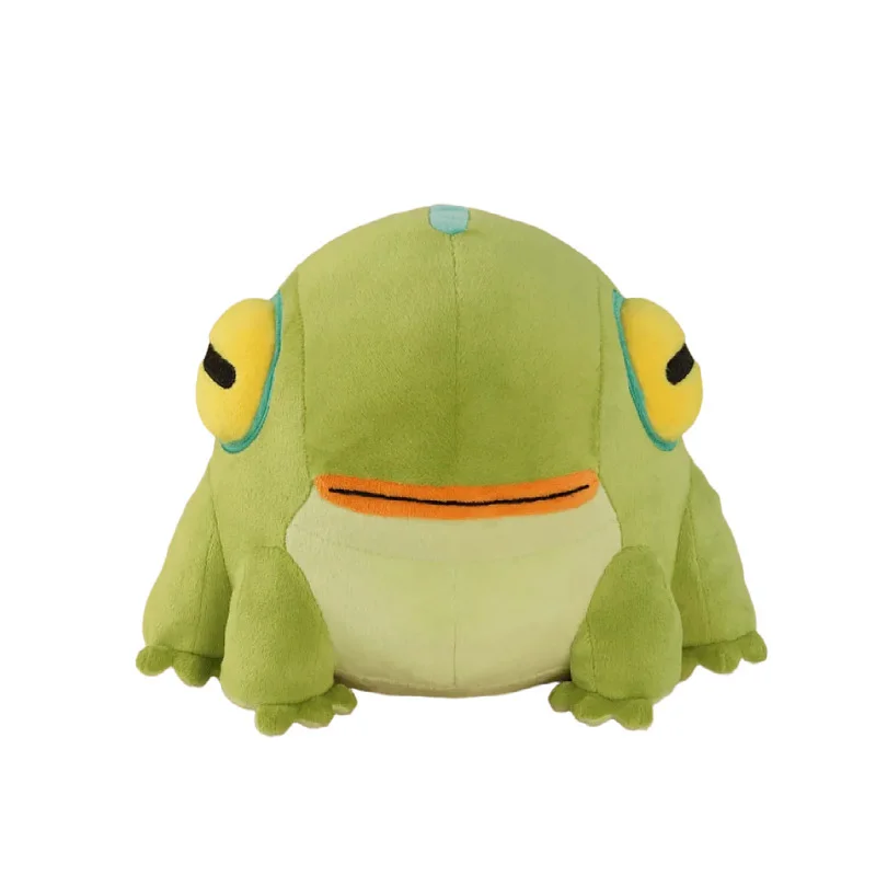 

New 23cm Hades Il Frog Plush Toy Cute Pets Amphibious Frog Flincs With Eyes Closed Stuffed Doll Toy For Kid Birthday Gifts