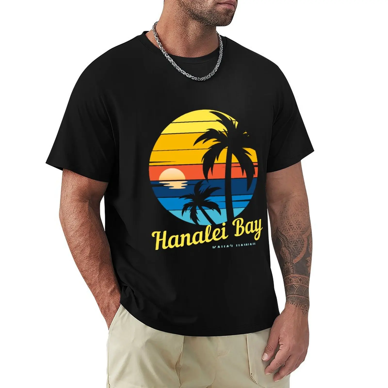 Hanalei Bay - Located on Kaua'i, Hawaii, dramatic mountain scenery, great surfing conditions. T-Shirt