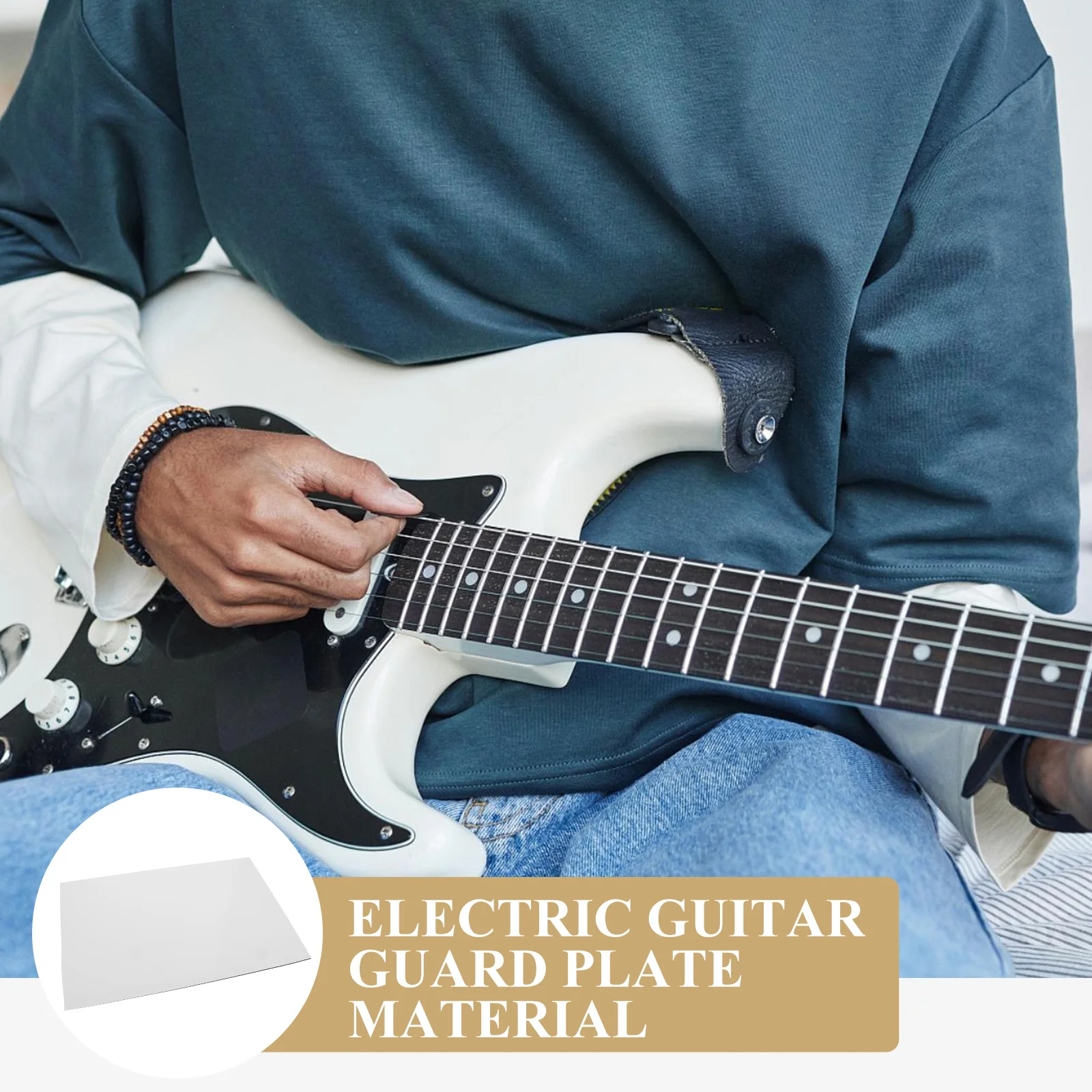 

Universal PVC Pickguard Material Bass DIY Scratch Plate Sheet Durable Guitar Back Cover Pickguard Material DIY Backplate