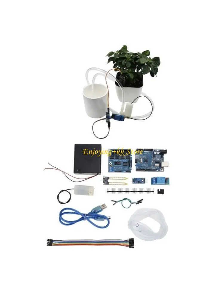

Q1JB Automatic Irrigation DIY Watering System for Garden Plant Flower Herb Potted Development Board Soil Moisture