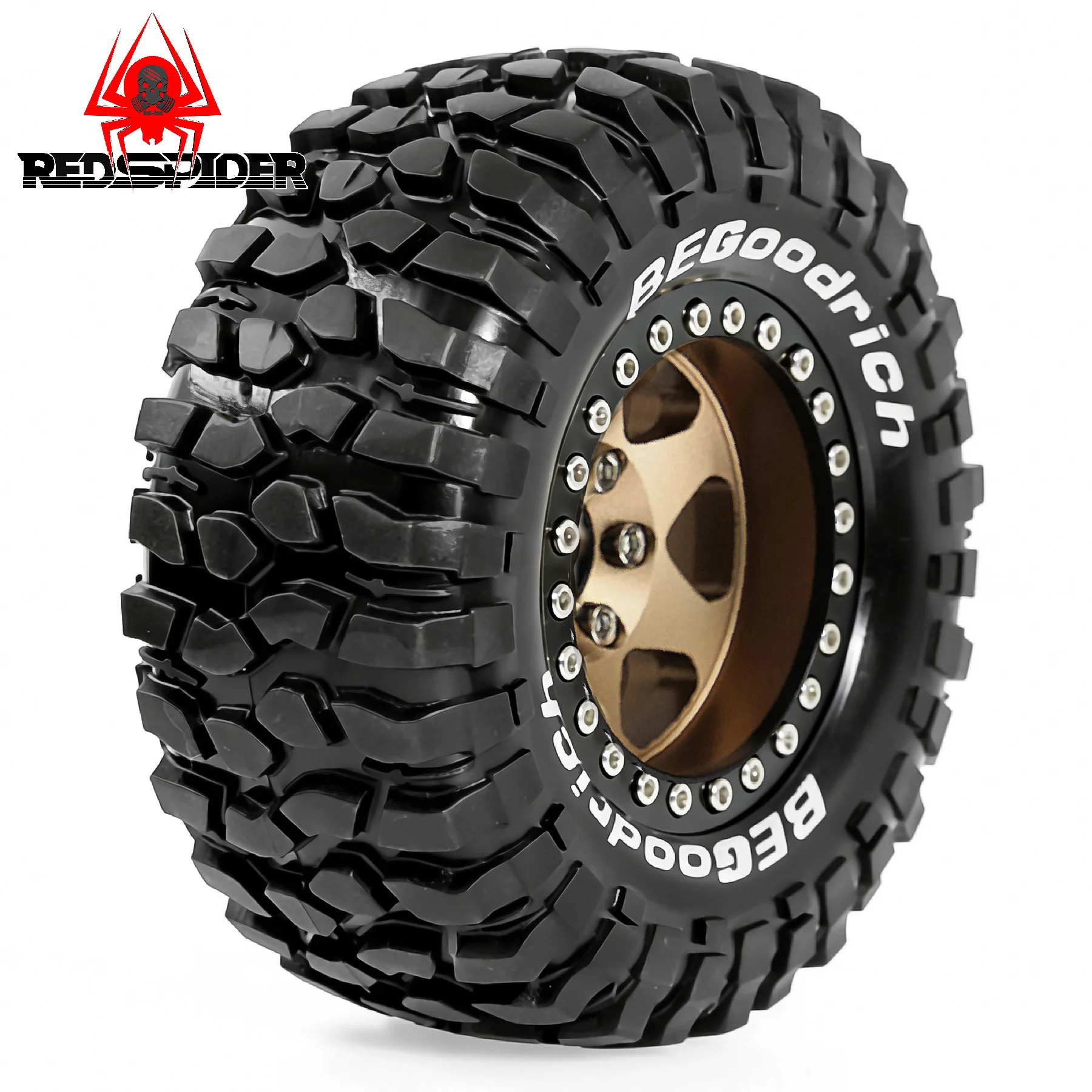 1.9'' Rock Crawler Tires and Wheel OD 95mm/3.74'' (4PCS) For 1/12 RC Crawler MJX H12Y+ H12P Upgrade Replacement Tires