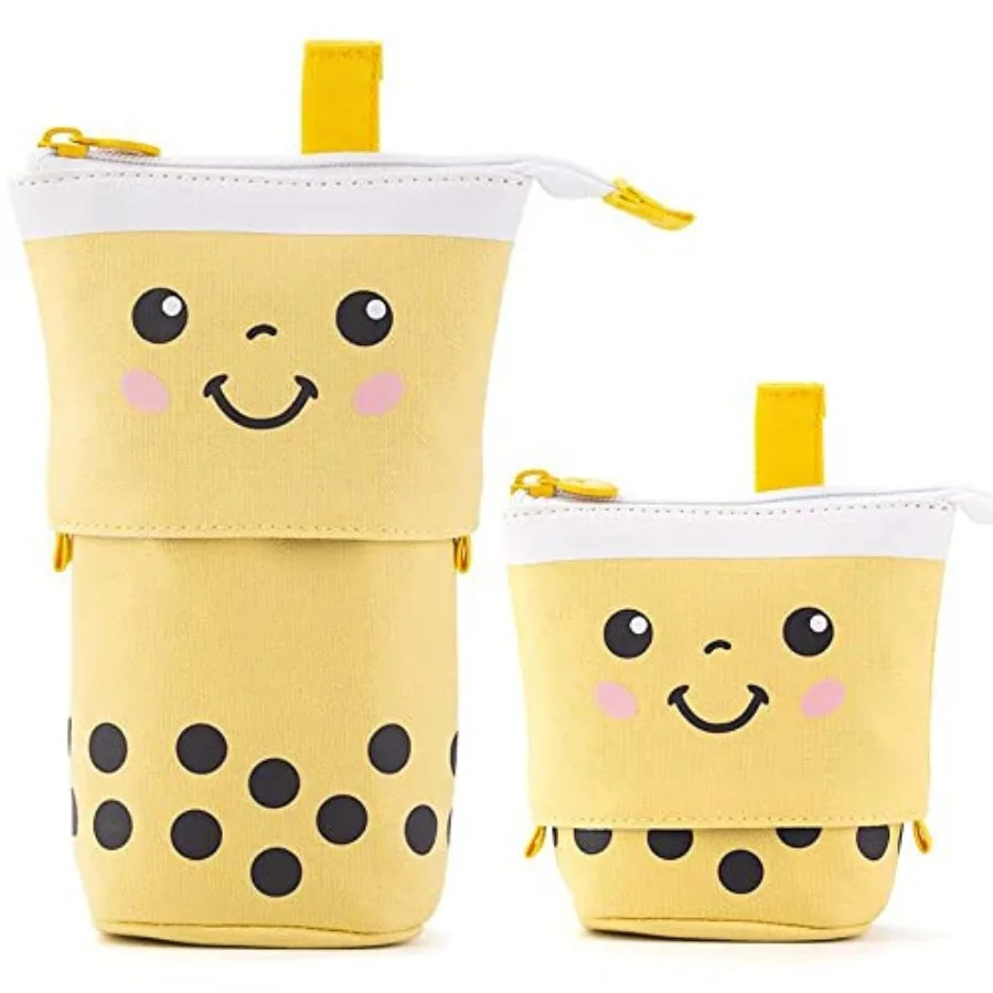 

Telescopic Pencil Bag Pen Holder Pop Up Stationery Case, Stand-up Retractable Transformer Bag Standing Organizer, Great for Chr