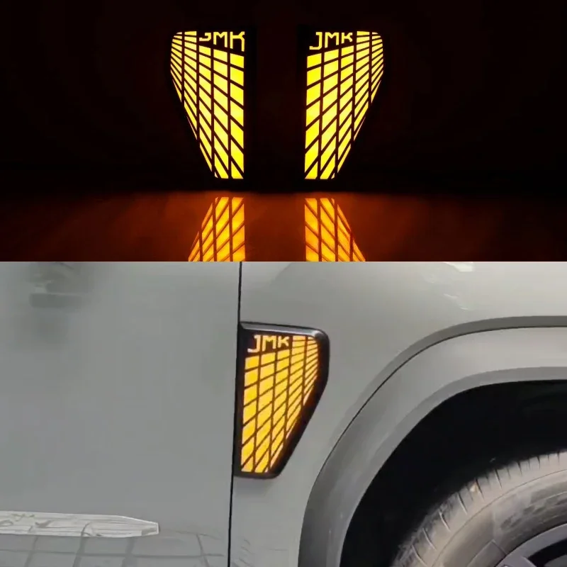 Car Fender Decorative Cover Light Fit for JETOUR Traveler T2 2024 Modification LED Auto Body Side Light Car Exterior Accessories