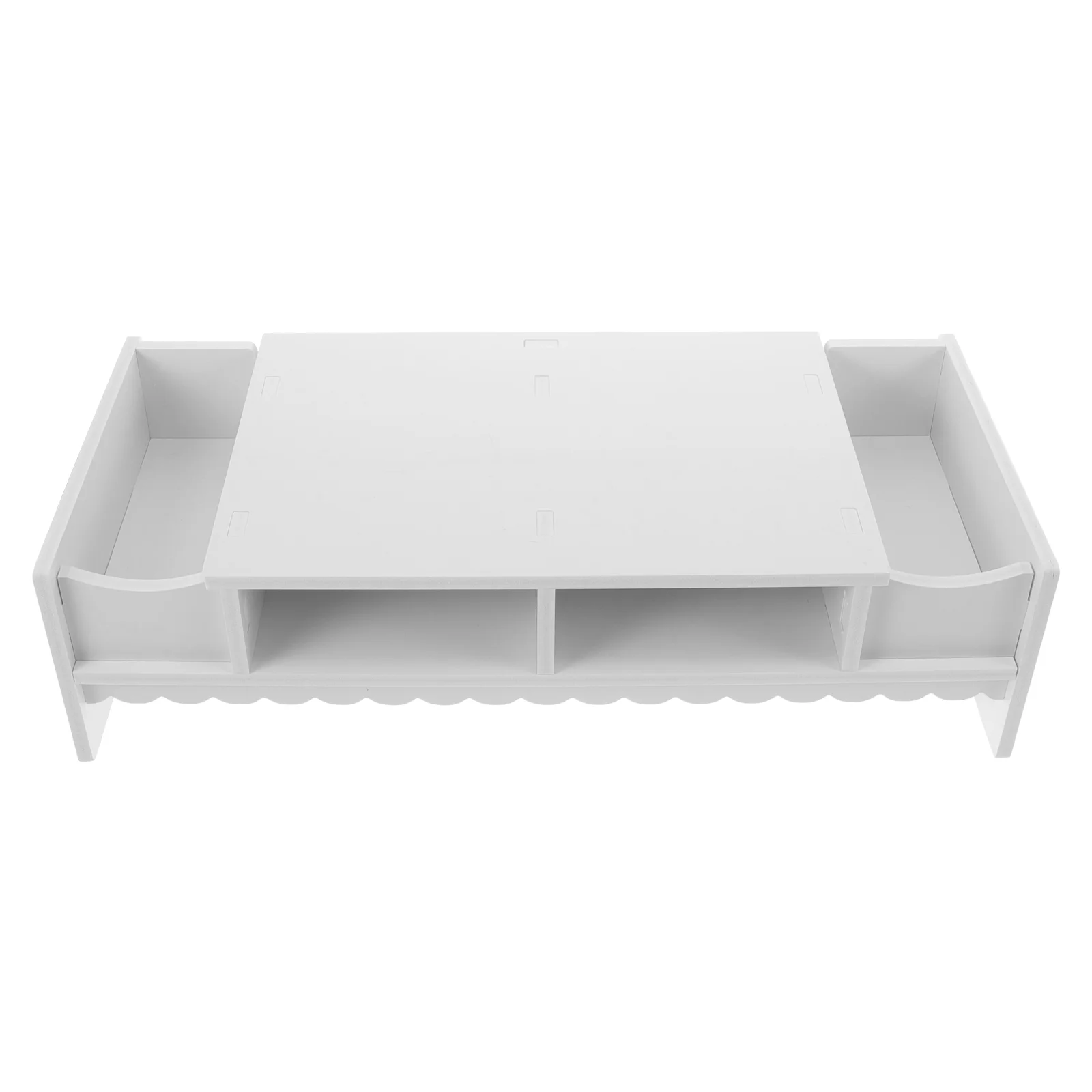 

Screen Shelf Office Desktop Monitor Lifting Frame Multifunction Storage Rack Bamboo Work Hanging Shelves for Wall