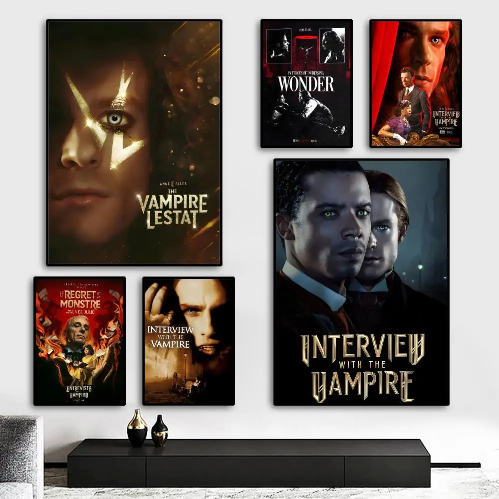 TV Series Interview with the Vampire Painting Calligraphy HD Canvas Poster living room bedroom bar aesthetic decoration