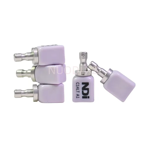 Imagen 2 del producto Bloques de disilicato de litio para laboratorio Dental, cubos de cerámica de vidrio C14 NDI para Sirona Cerec CAD/CAM para materiales de incrustación de chapa de corona, 5 uds.