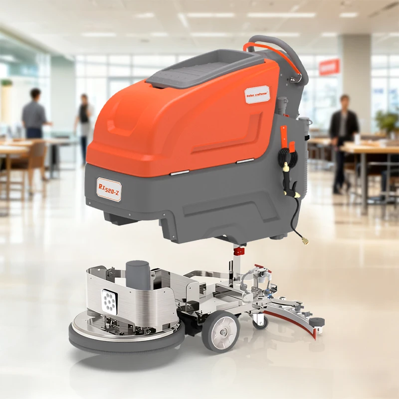 Commercial Walk-behind Floor Sweeper Scrubber Machine For School Hospital Office Professional Electric Floor Cleaning Scrubber