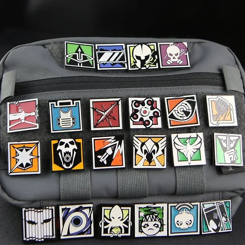 Armband Rainbow Six R6 Game Skills Chapter Metal Enamel Hook and Loop Morale Badge patch Backpack Tactical Stickers