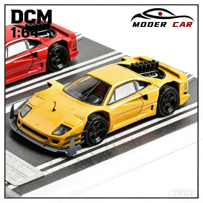 

Модель автомобиля DCM 1:64 Ferrari F40 AI.YASID, литая под давлением, статическая, коллекционная, для мальчиков, игрушка, предмет декора.