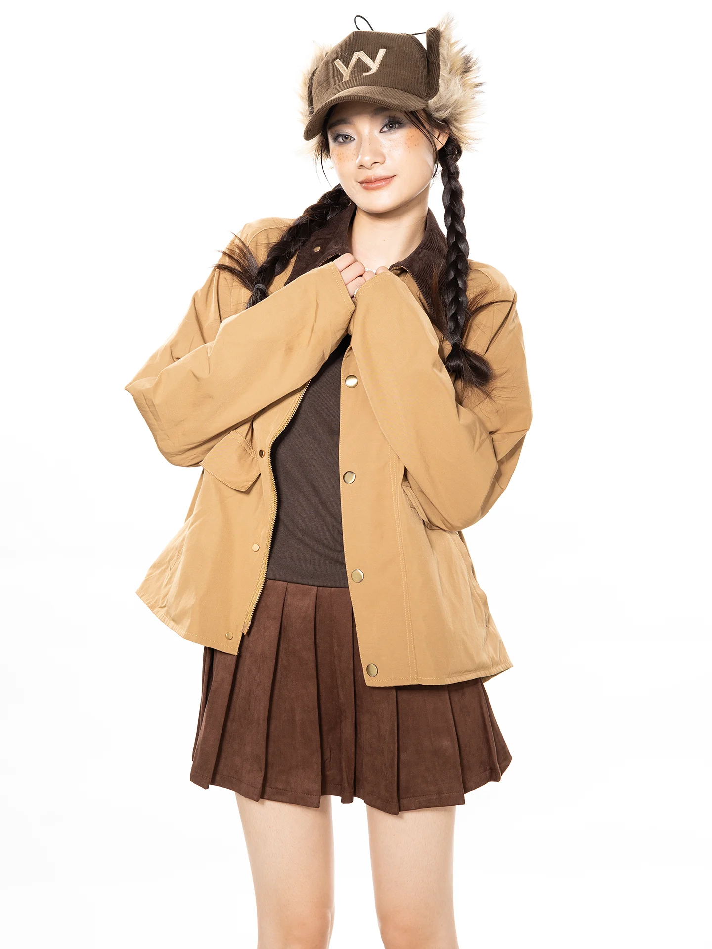 

Ретро-кардиган в американском стиле для женщин: свободный крой, большие карманы, тонкий, осенний, в клетку, повседневная рабочая одежда