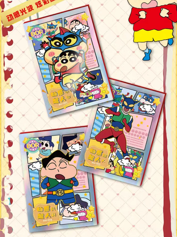 Kayou Crayon Shin-chan Card Nohara shinnosuke Nohara Misae Laser Ticket Dzieci Prezent Zabawka Rzadkie Kolekcje Makijaż Karty Anime