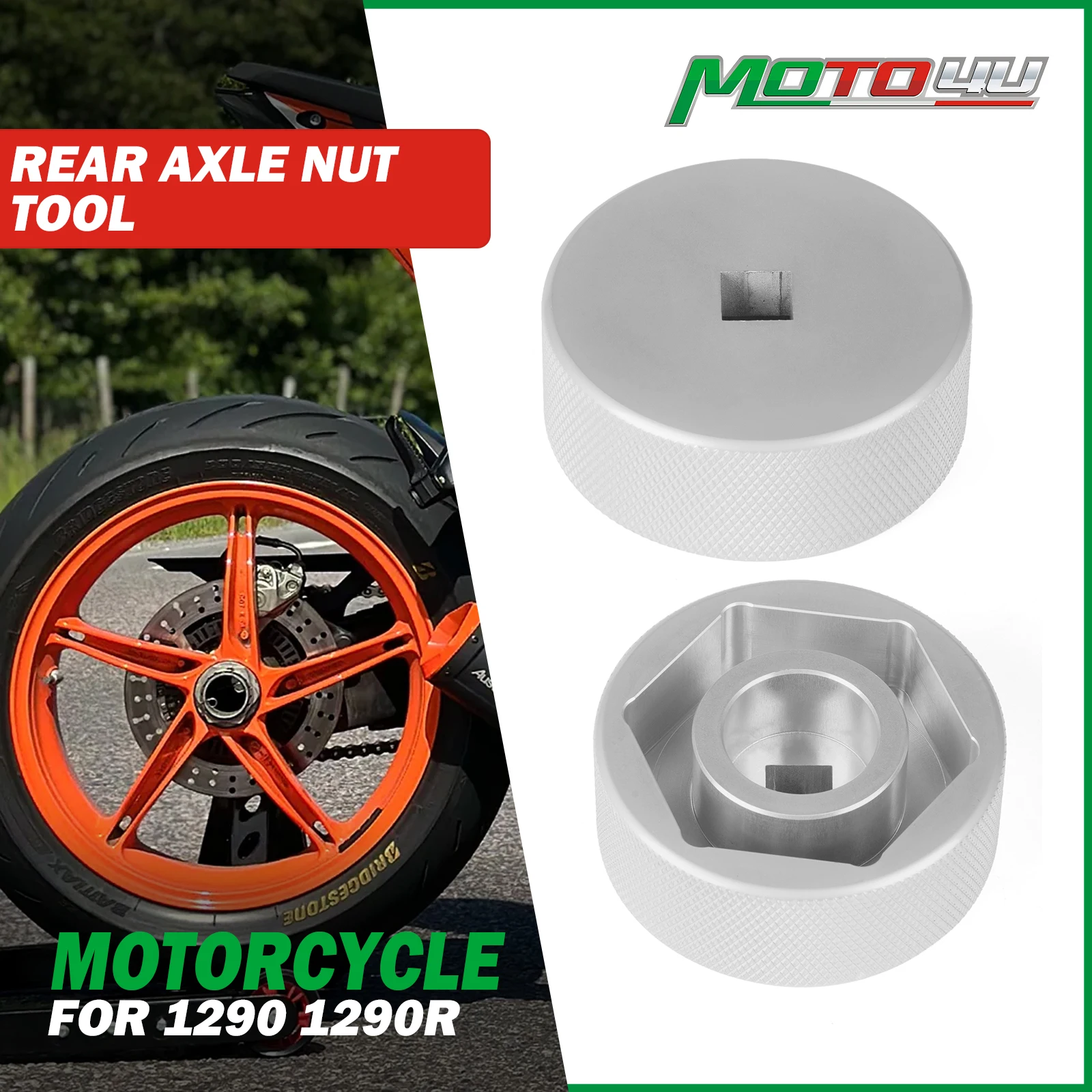 

Aluminum Rear Axle Nut Tools Motorcycle Wheel Tool Disassemble For 1290 1290R