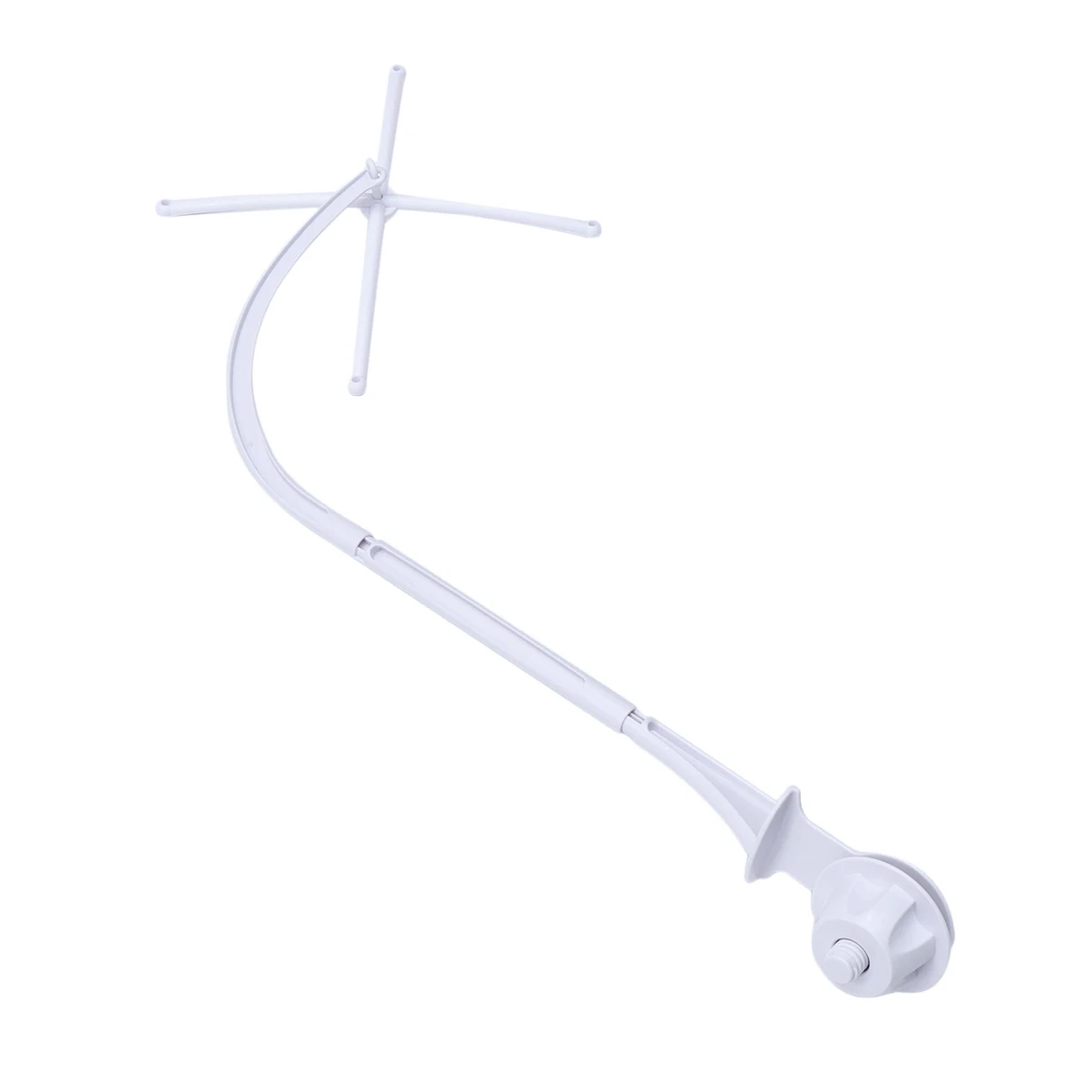 

66 Cm Bed Bell Hanger Baby White Crib Holder Toy Mobile Arm Stand Nursery Luxury