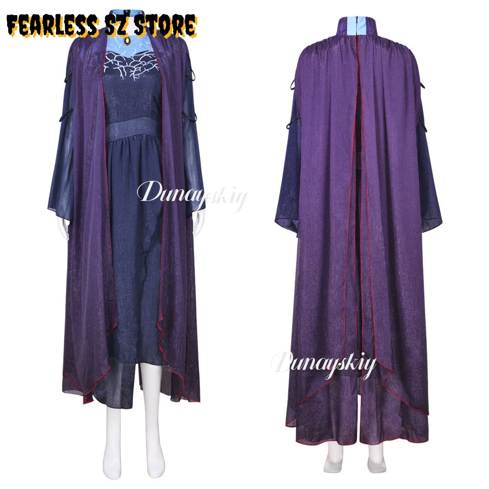 

Костюм Агаты Харкнес (Харкнесс) из сериала «Волшебник из Оз: Всё в порядке», женский, с аксессуарами, синее пальто-тренч, униформа для ролевых игр, на Хэллоуин