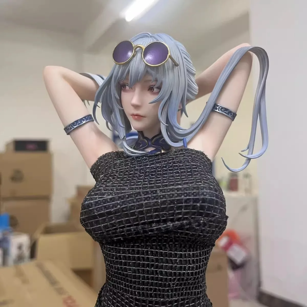 45 センチメートル Honkai: スターレールフィギュア Jingliu アニメフィギュア水着置物像モデル人形グッズデスクデコラおもちゃ人形ギフト