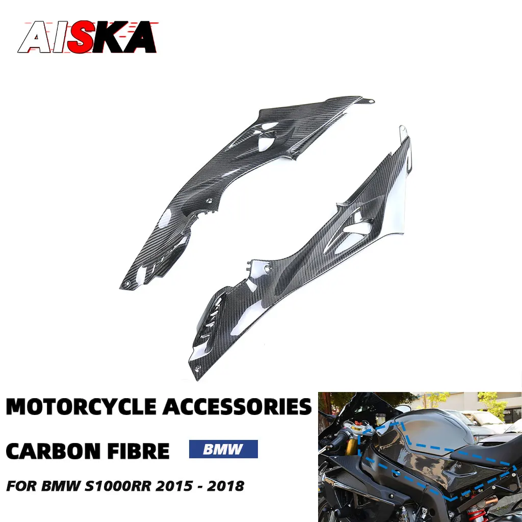 

For BMW S1000RR 2014 - 2018 2019 HP4 S1000R 2014 - 2020 Carbon Fiber Motorcycle Accessories Tank Side Panels Covers Fairing Kits