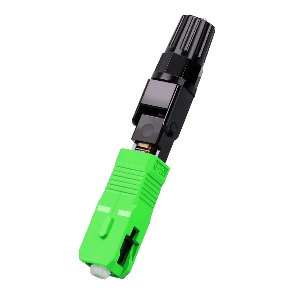 

Embedded SC/APC Square Head Leather Cable Optical Fiber Cold Connector SC Cold Connector Quick Connector, Broadcasting Grade
