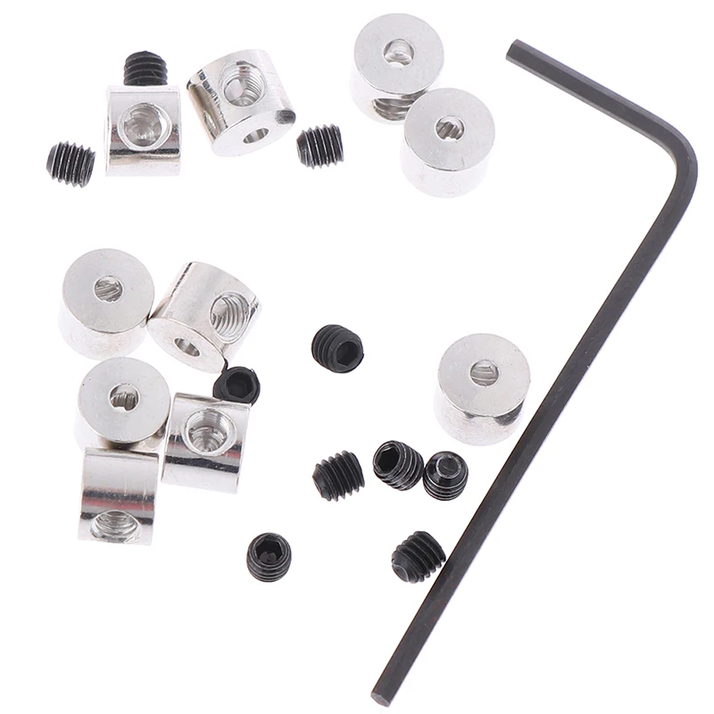 12pcs/lot Vest 7mm Length Brass Pin Keepers Locking Pin Backs Savers Holder Allen Wrench Tool