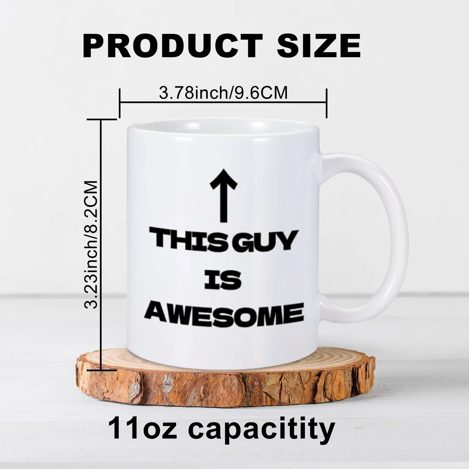 Funny Coffee Milk Mugs Creative Mug Gifts for Friend Personalized Drinkware Prank Mugs THIS GUY IS AWESOME